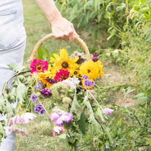 Workshop bloemen plukken & tegel maken 