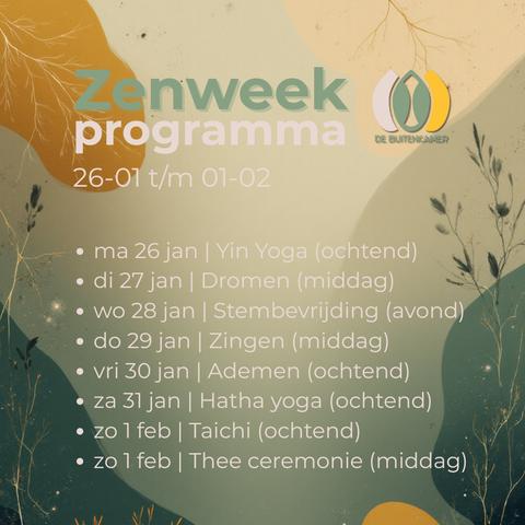 Tai chi - Zenweek De Buitenkamer