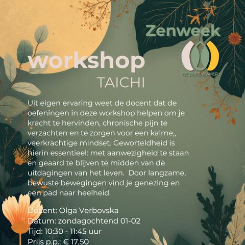 Tai chi - Zenweek De Buitenkamer