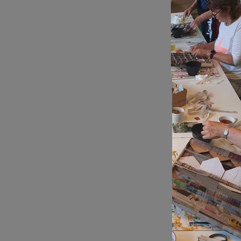 Cursus Papier-maché schilderij maken