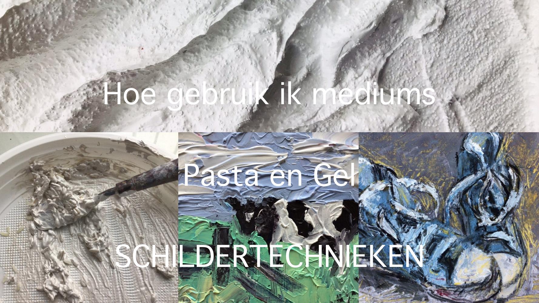 schilderen met paletmes en pasta en gel — foto 2