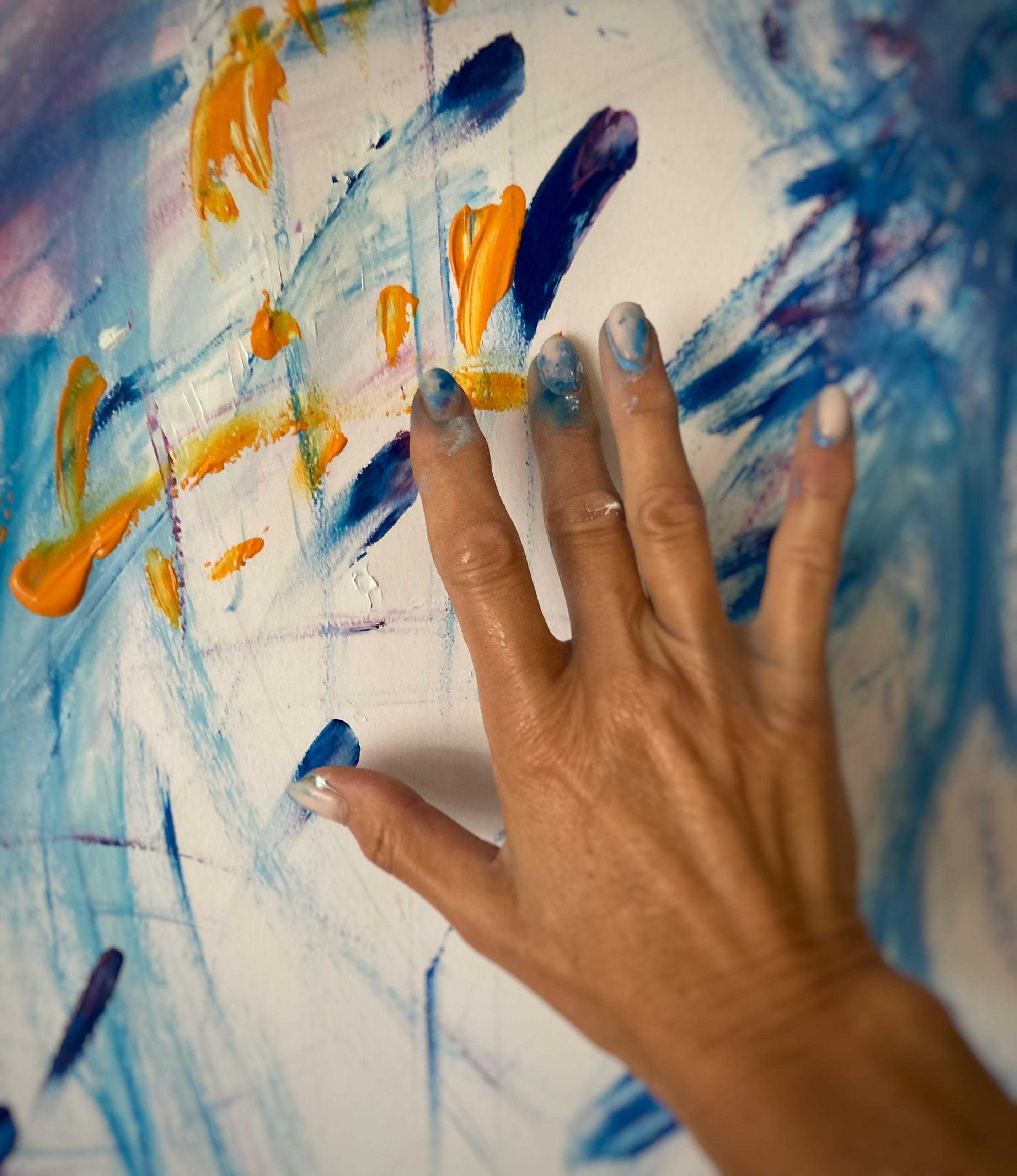 Crea workshop Scheppen - verven met vingers, nagels en handen — foto 1