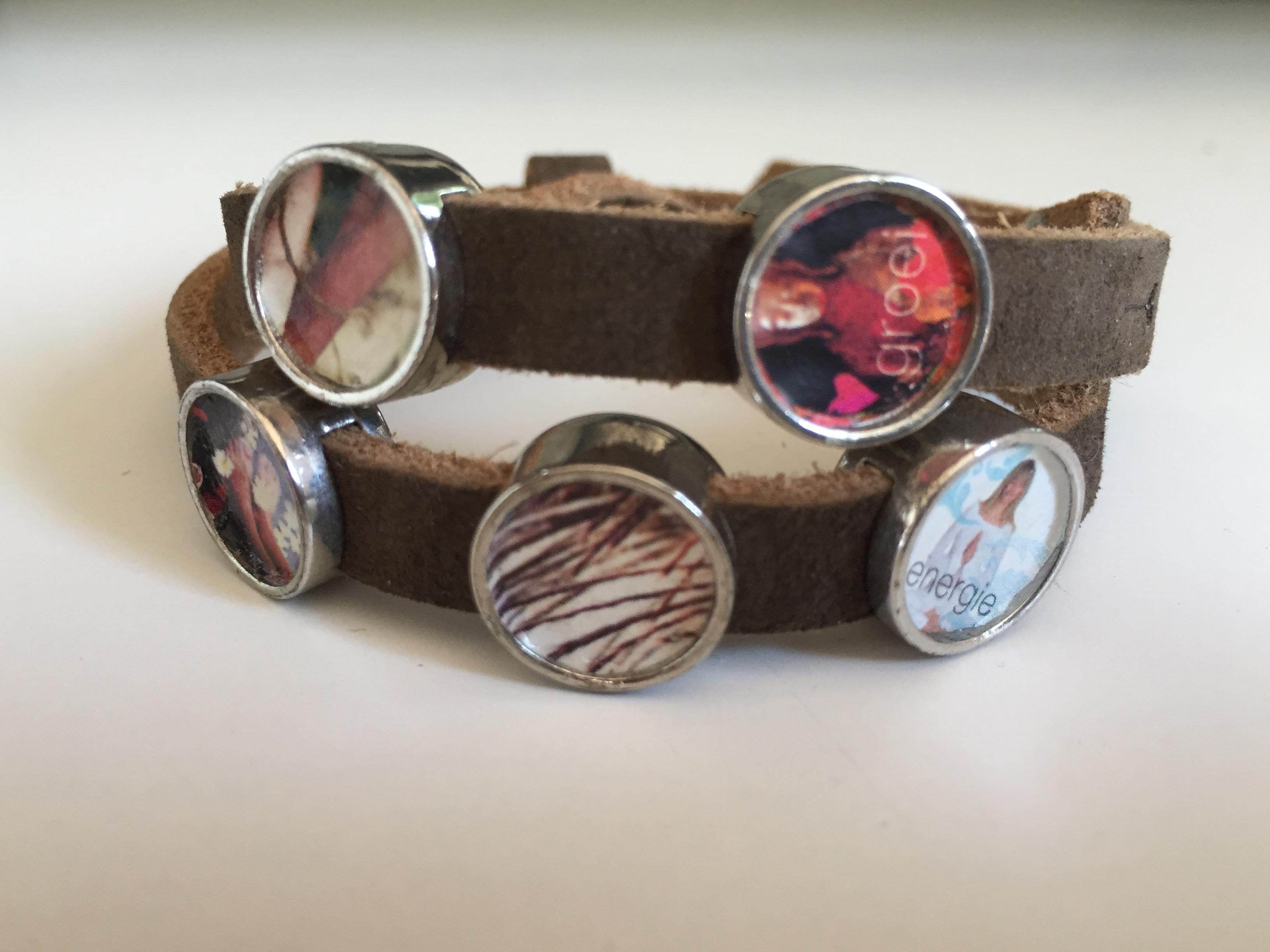 Sieraad maken: cuioi armband met cabochons — foto 1