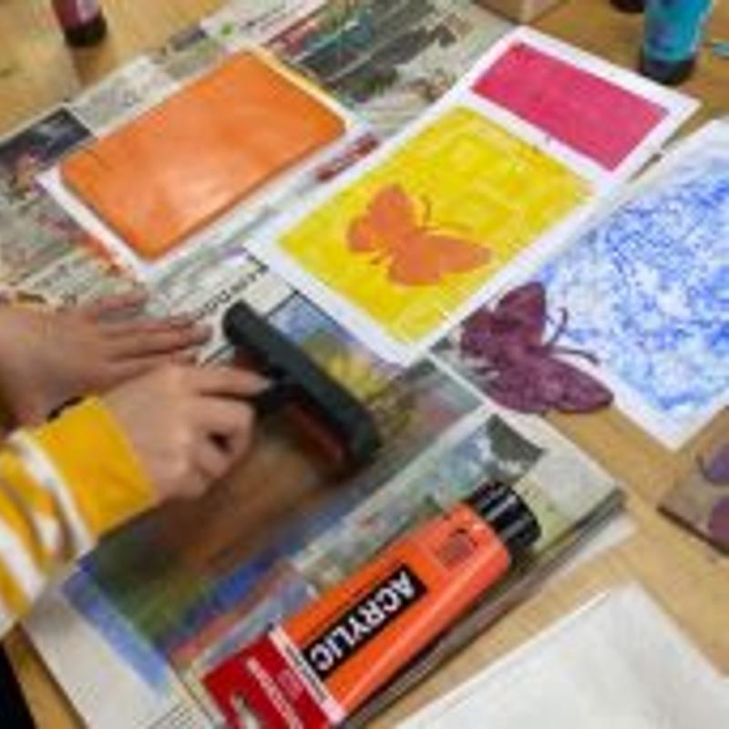 Monoprint met gelliplates — foto 4