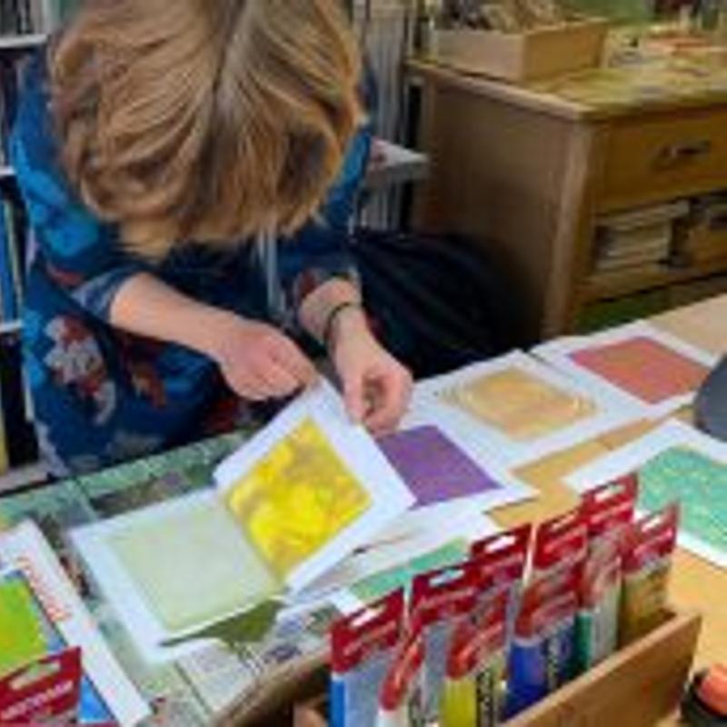 Monoprint met gelliplates — foto 3