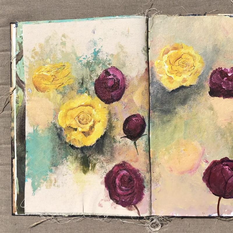 Bloemen schilderen in een losse stijl — foto 3