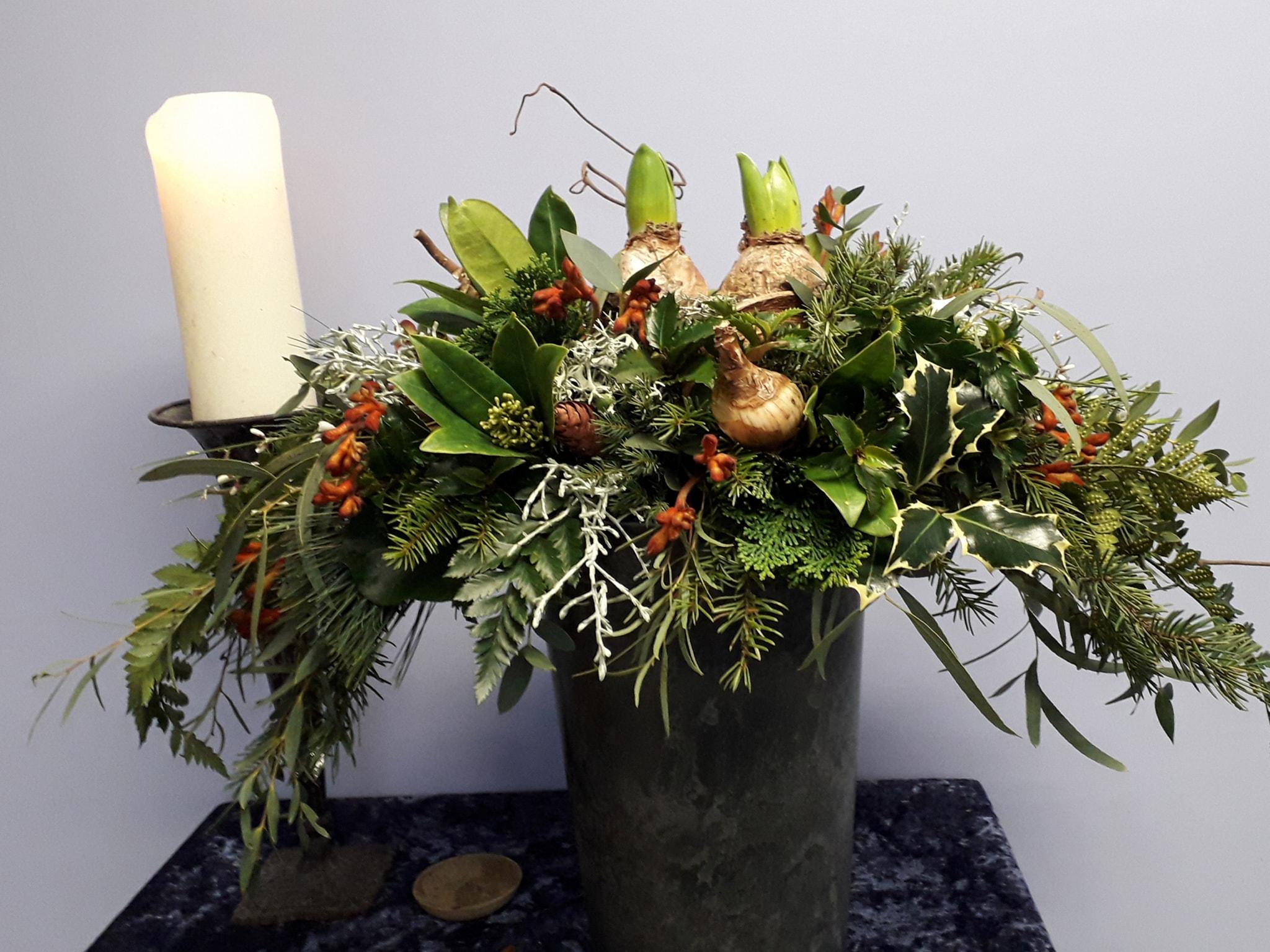 Tafelstuk voor kerst maken — foto 3