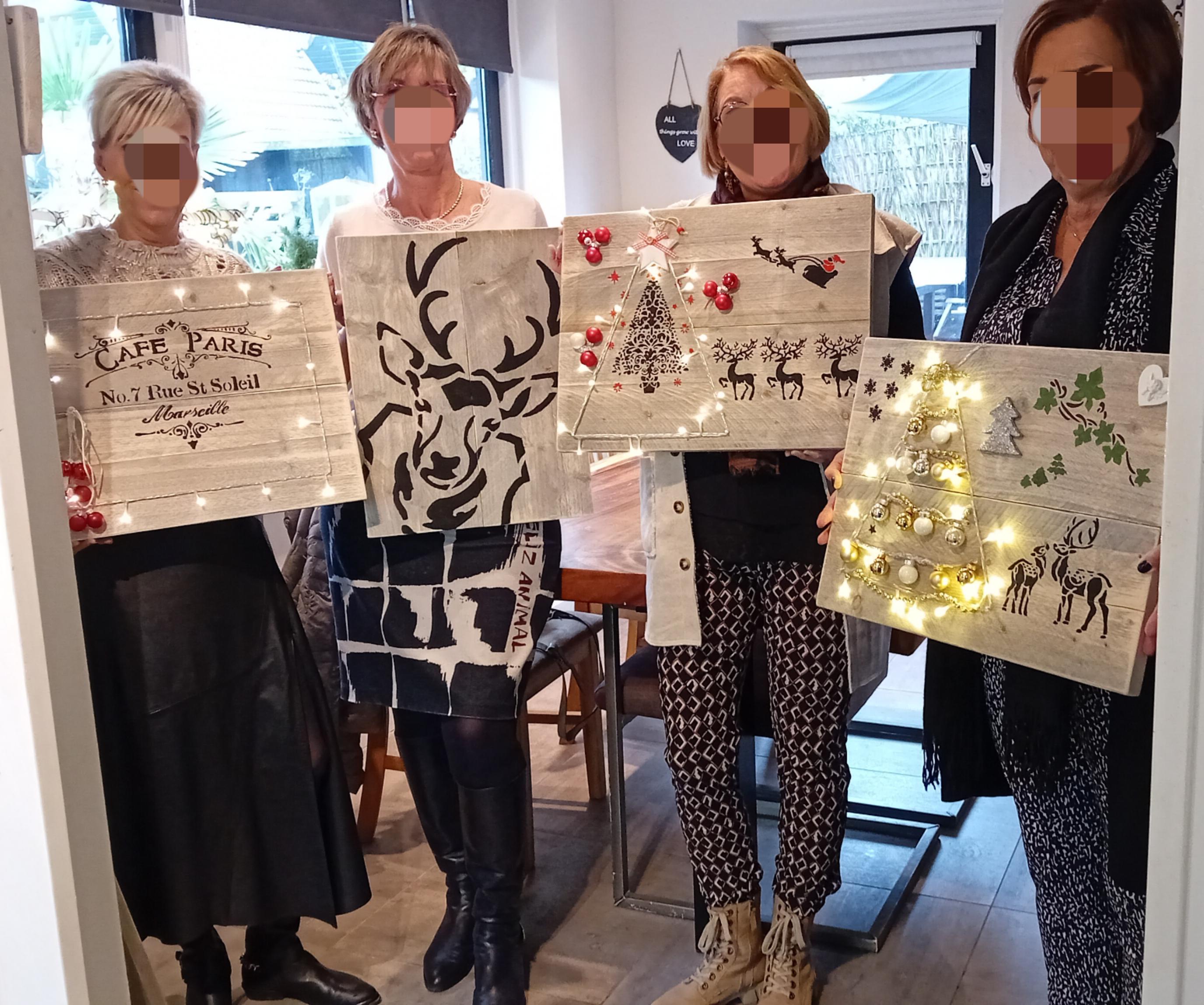 Workshop steigerhoutuen wandbord + kerstboom — foto 3