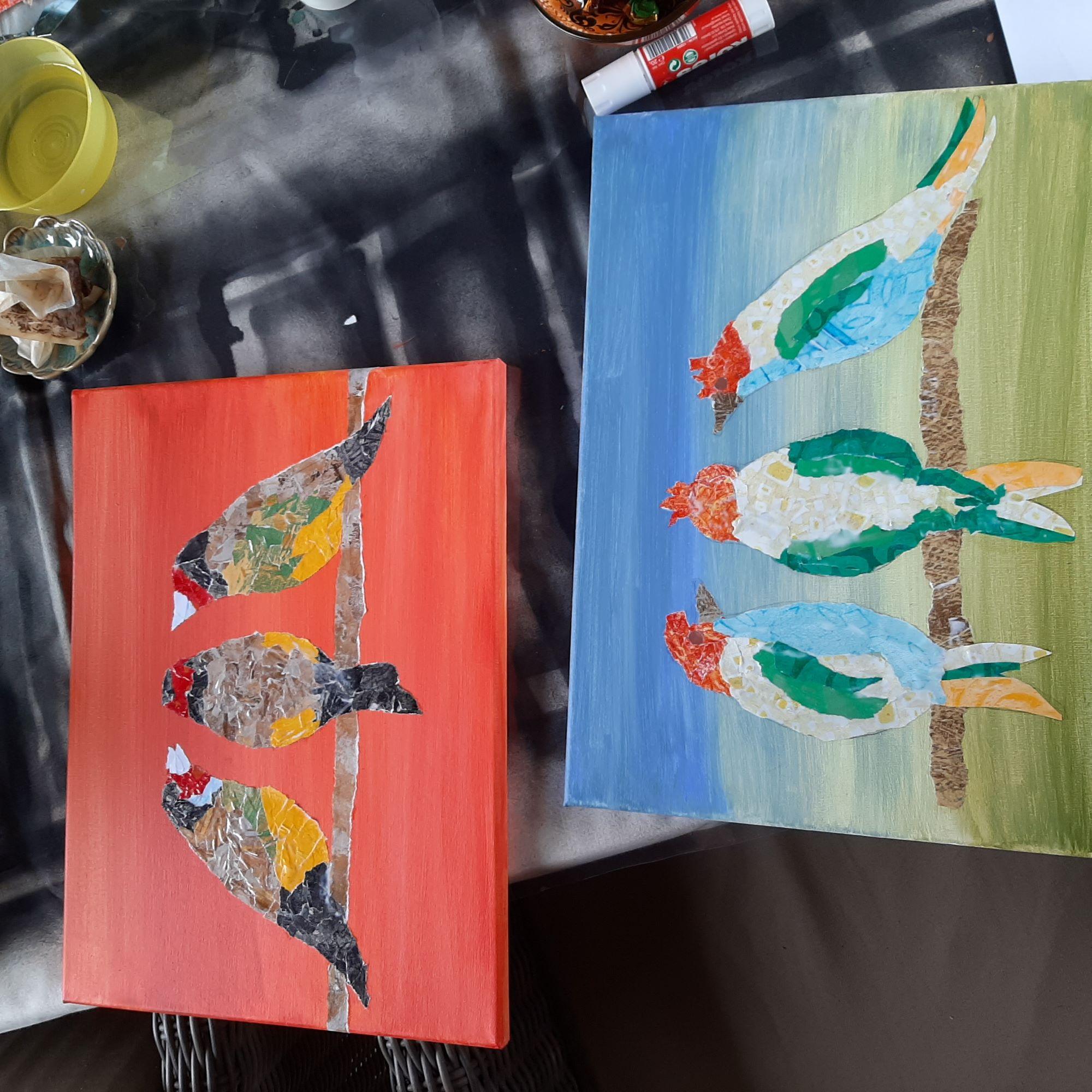 Workshop Collage schilderen met papier — foto 4