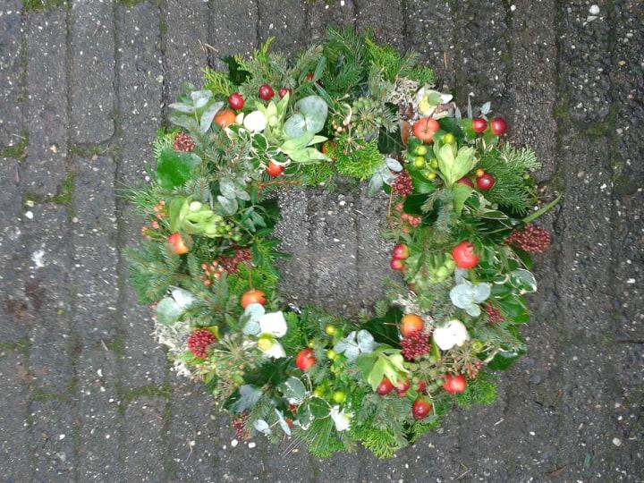 Kersttaart/kerstkrans maken — foto 2