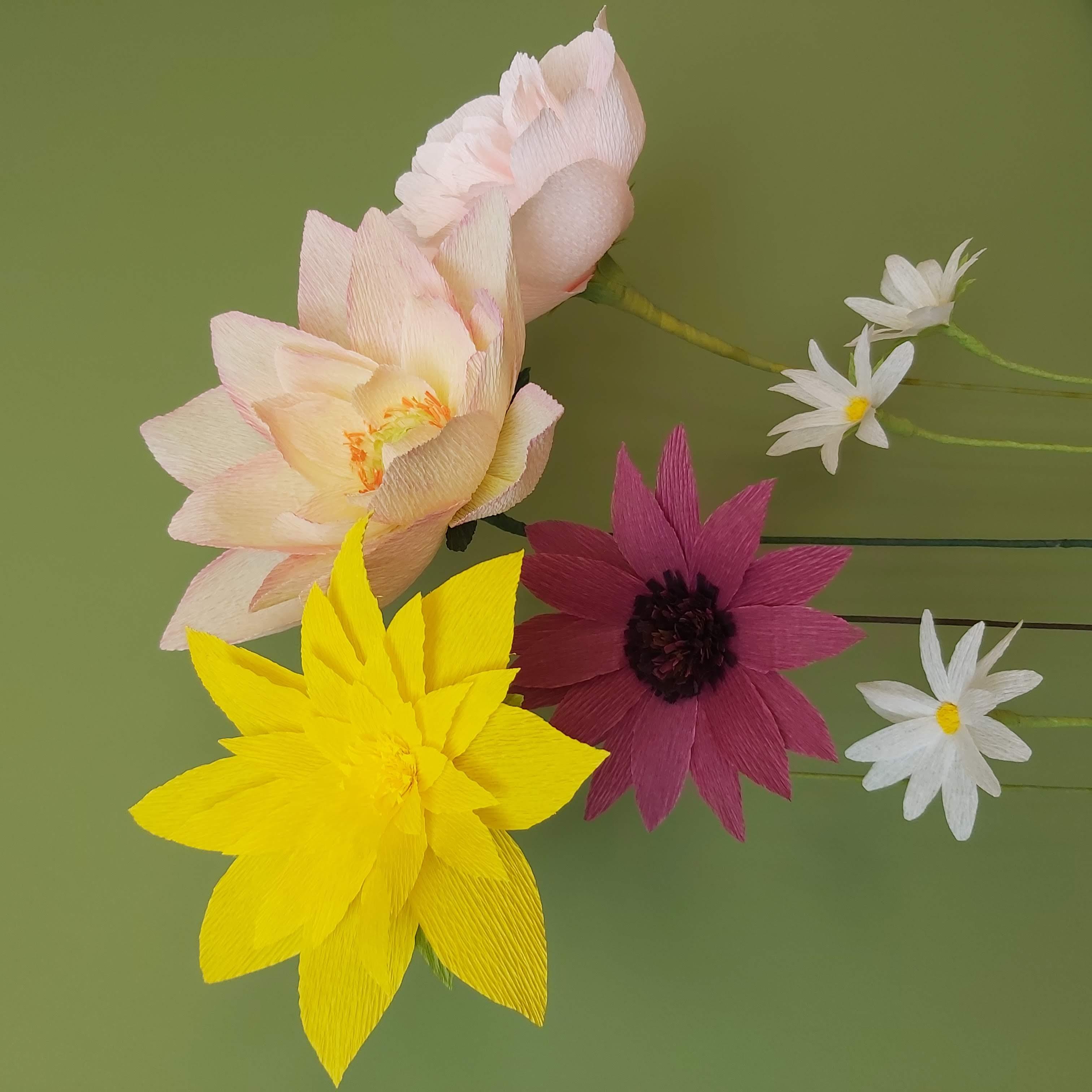 Papieren bloemen maken — foto 2