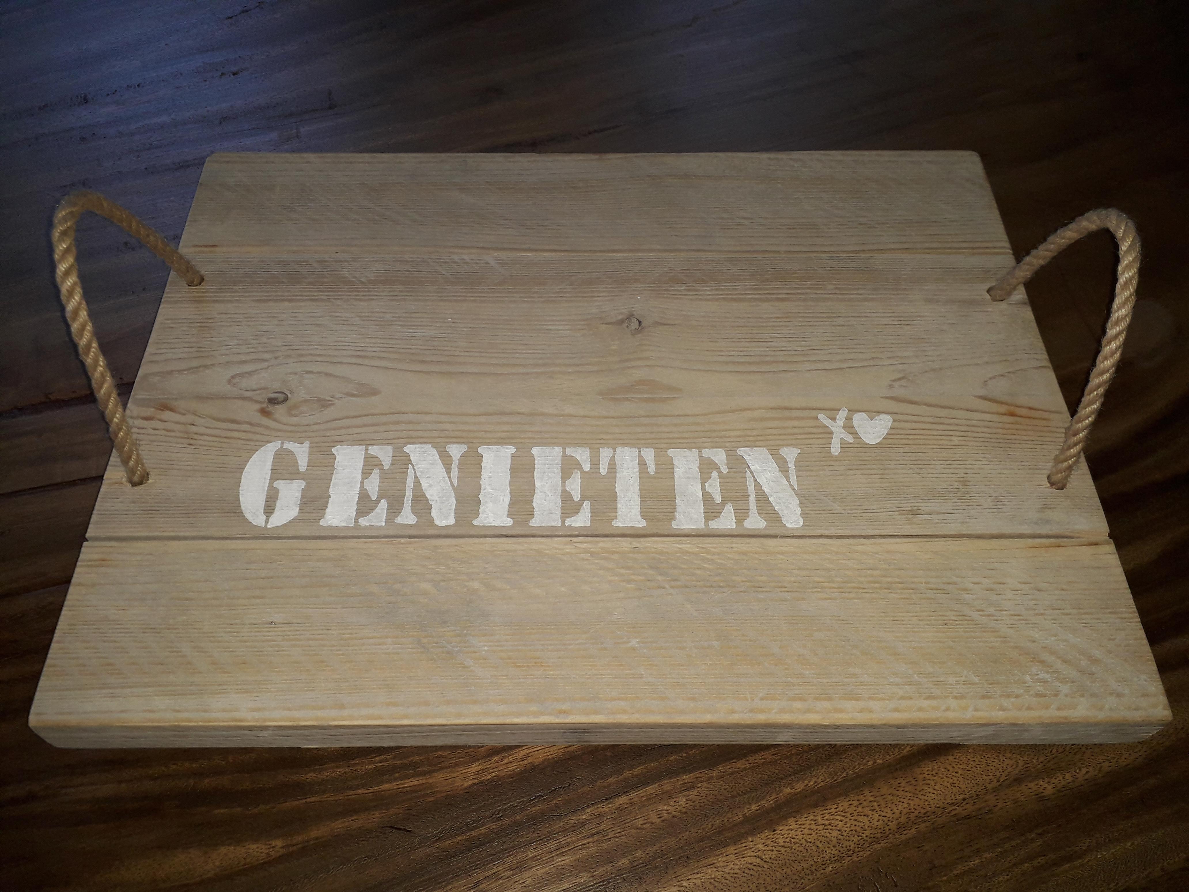 Workshop steigerhouten koffieplateau — foto 3