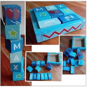 Workshop blokkendoos gepersonaliseerd