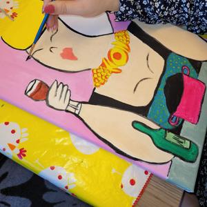 Dikke Dames Schilderen in Belgie