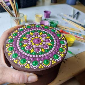 Doosje Dotpainten Herfstworkshop
