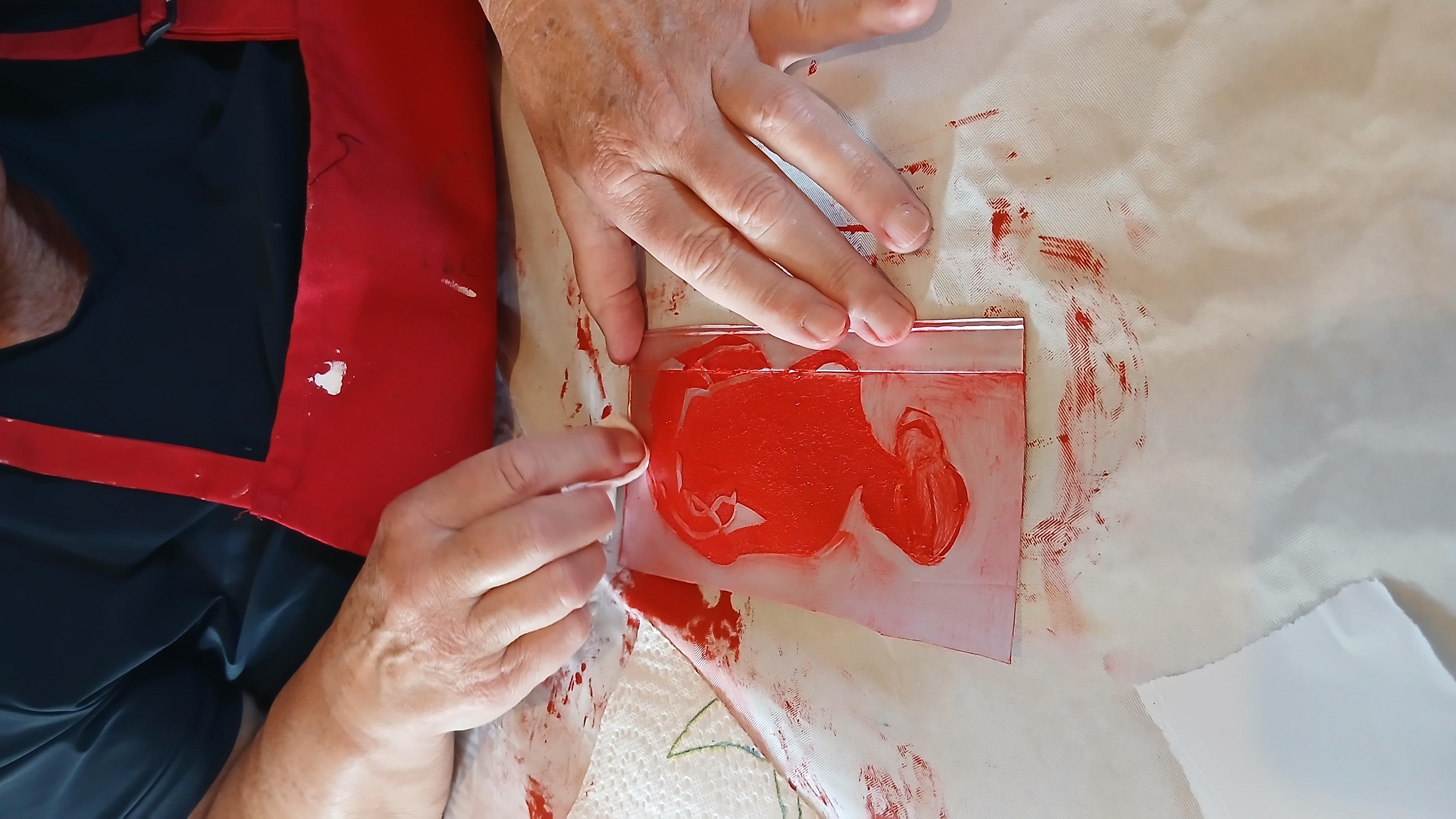 Workshop afdrukken met een drankkarton — foto 5