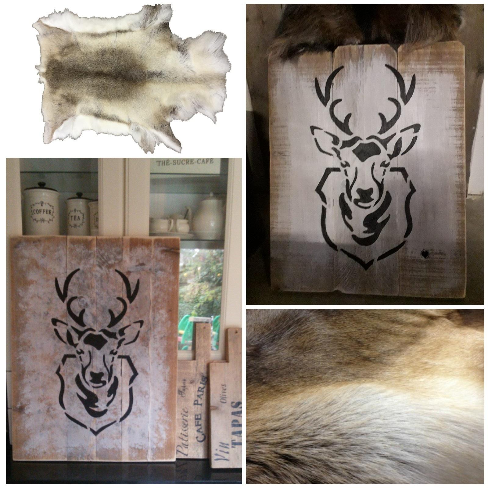 Workshop Steigerhouten schilderij Hert — foto 1