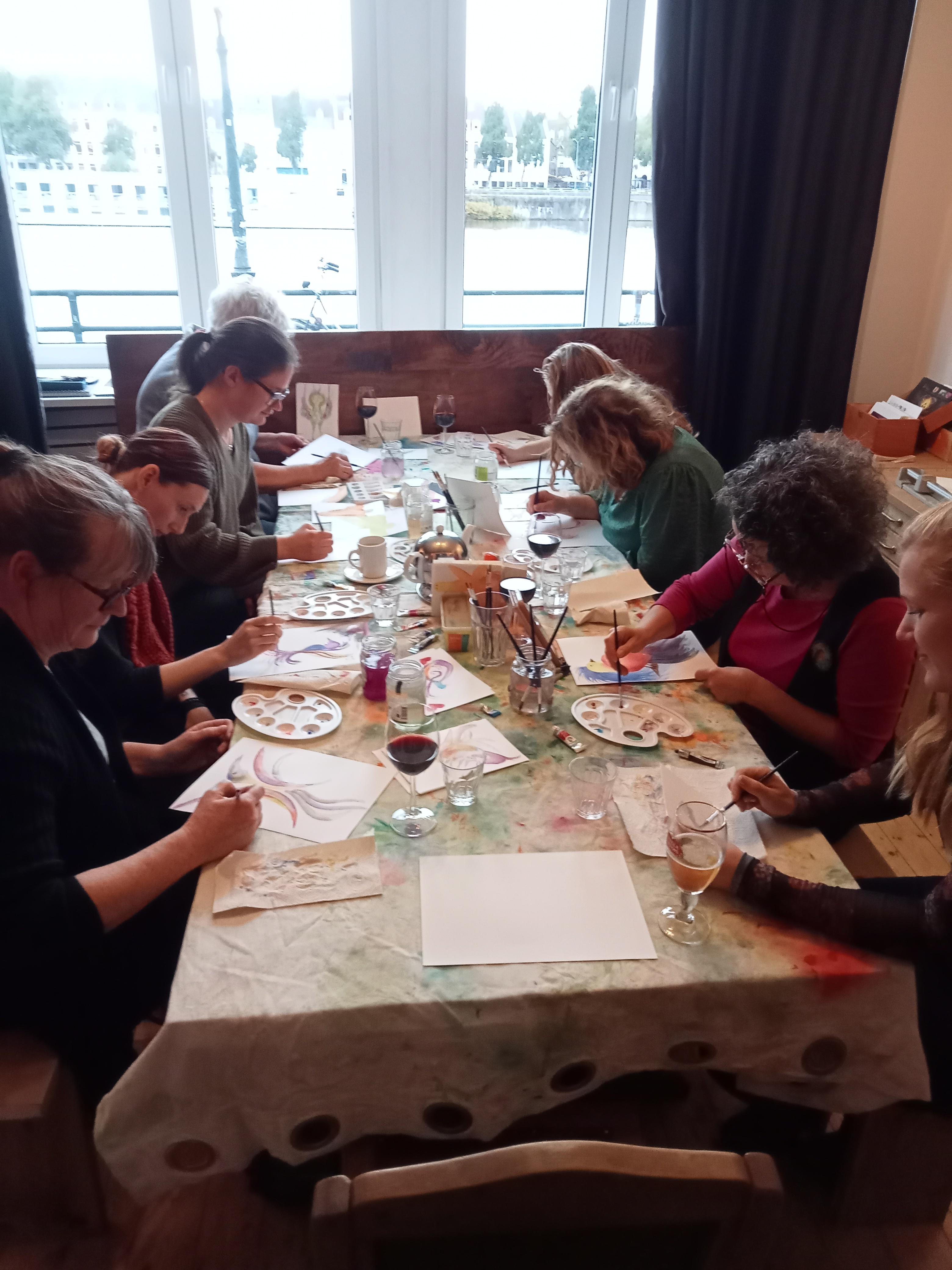 Aquarel(leren) Paradijsvogel — foto 2