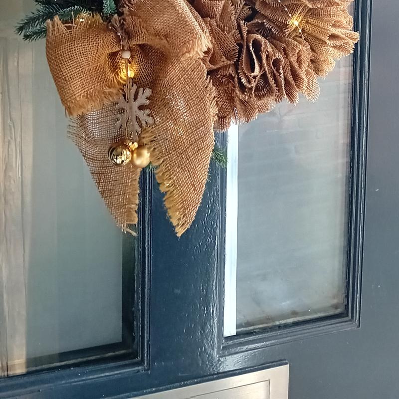 Workshop jute Kerstkrans — foto 2