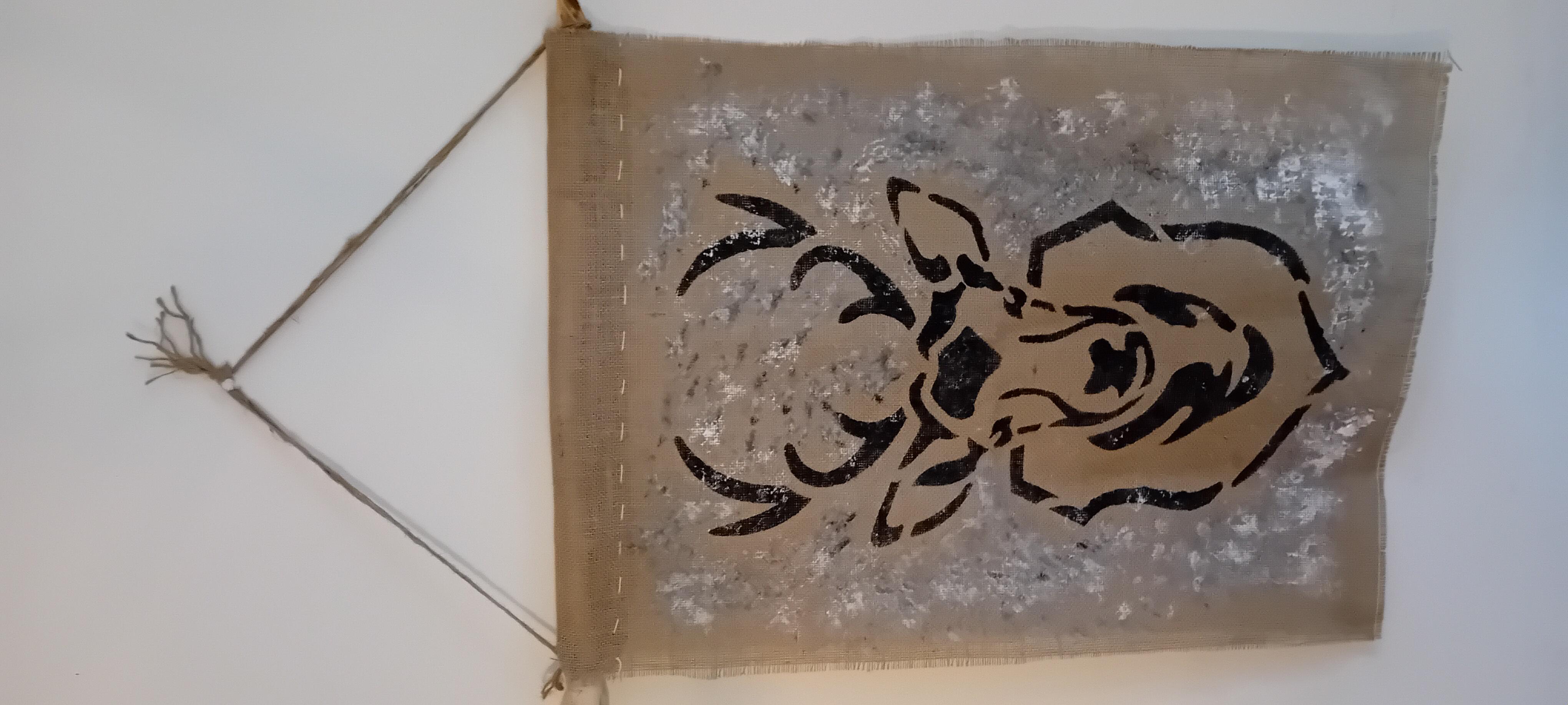 Workshop jute doek schilderen — foto 1