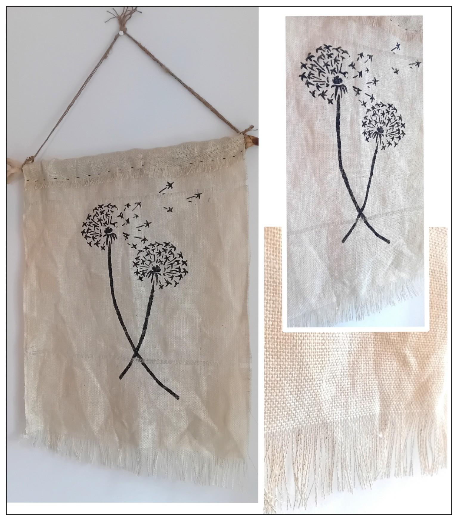 Workshop jute doek schilderen — foto 2