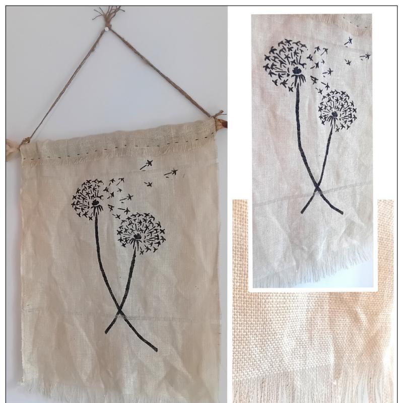 Workshop jute doek schilderen — foto 2
