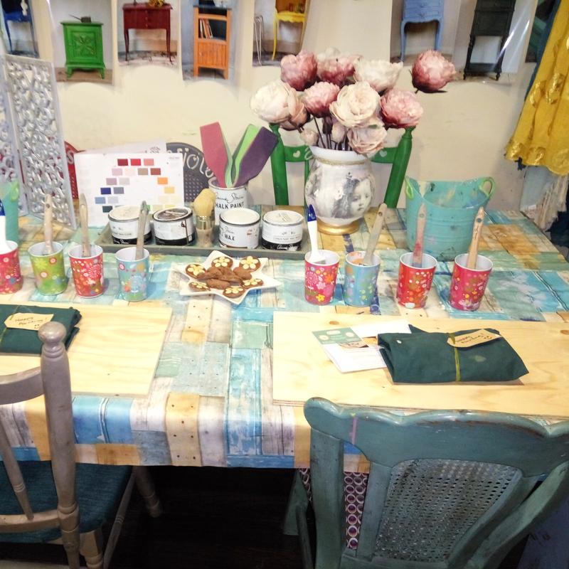 Decoupage op meubels en krijtverf — foto 2