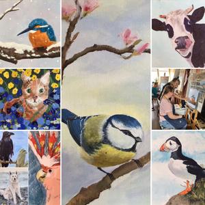 dieren/vogels schilderen voor beginners