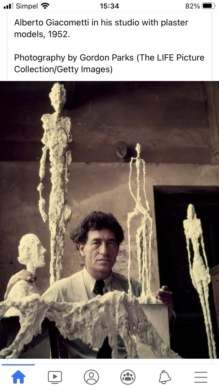 Boetseerworkshop Giacometti; draad&gips — foto 1