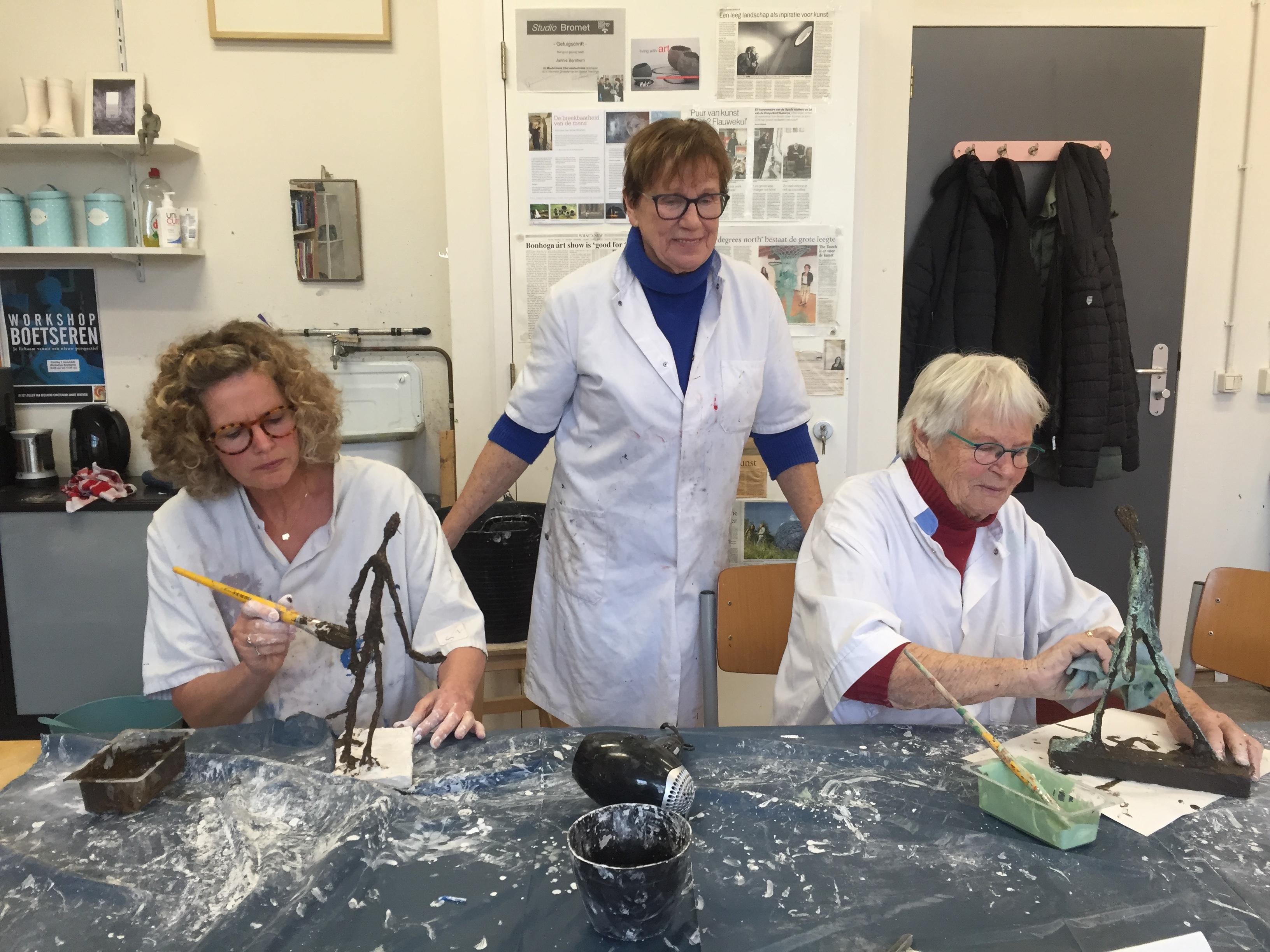 Boetseerworkshop Giacometti; draad&gips — foto 2