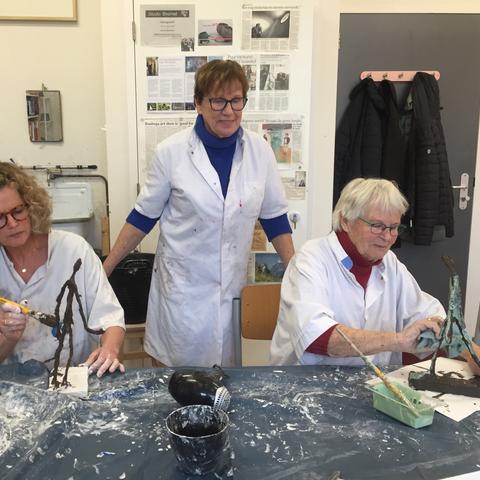 Boetseerworkshop Giacometti; draad&gips