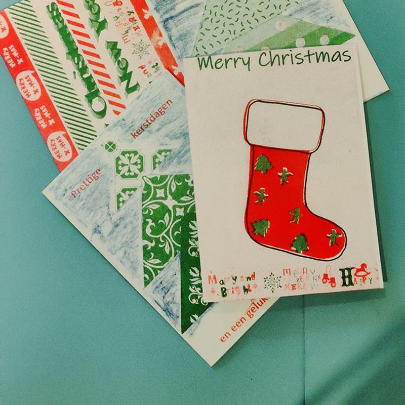 RISO (kerst)kaarten Workshop Huizen — foto 3