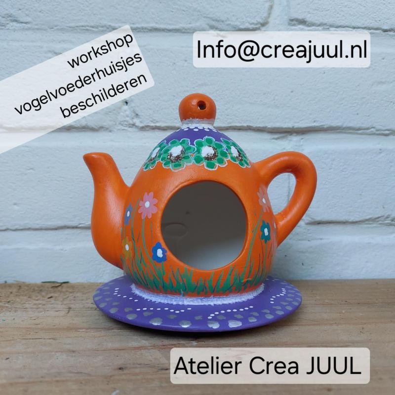 Voederhuisje beschilderen