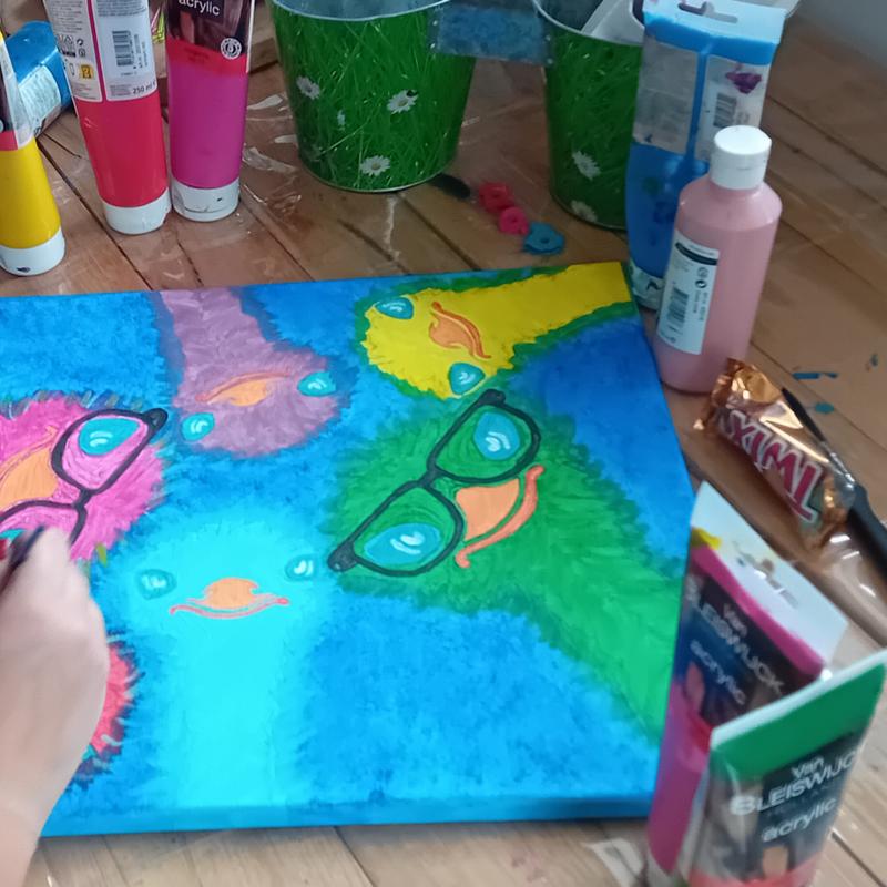 Workshop struisvogels schilderen — foto 3