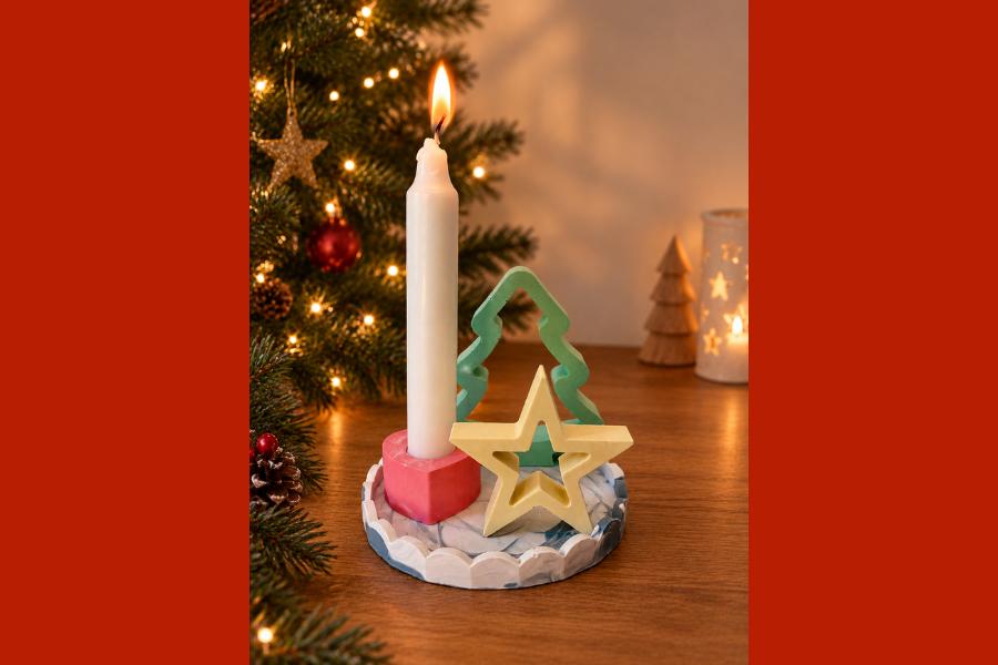 Kerstsetje van jesmonite — foto 1