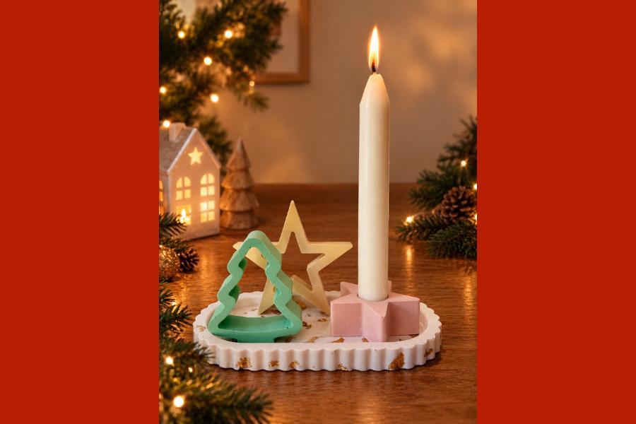 Kerstsetje van jesmonite — foto 2