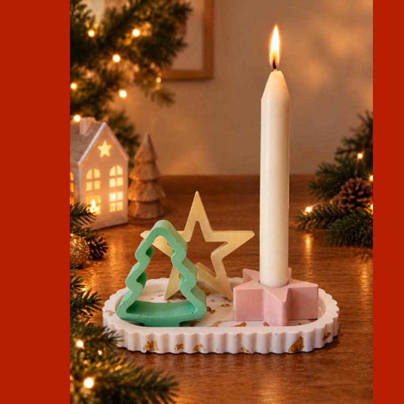 Kerstsetje van jesmonite — foto 2