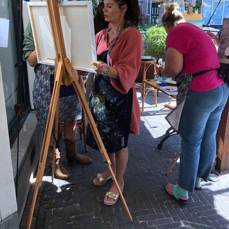 Sip&Paint,HighWine Schilderworkshop. — foto 2