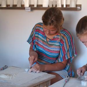 Beeldhouwen voor kinderen met speksteen, 4 uur