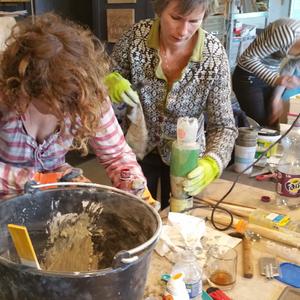 Workshop beton en hout