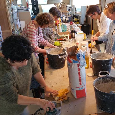 Workshop beton en hout
