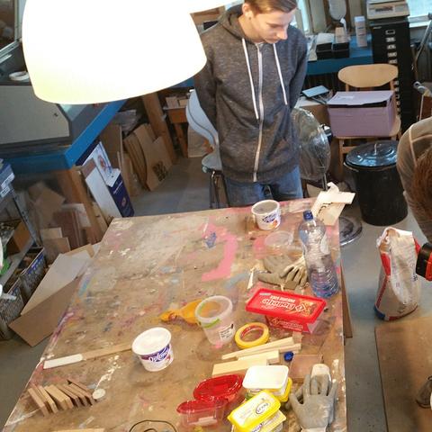 Workshop beton en hout