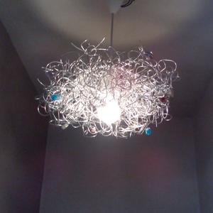 Designlamp met glaskralen