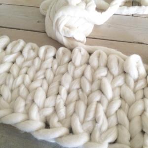 Xxl deken breien met lontwol