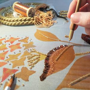 Cursus zijdeschilderen & haute couture borduren ‘broderie d’art’