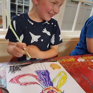 Kinder teken en schilderles in schiedam