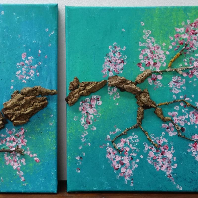 Maak een schilderij met boomschors — foto 2