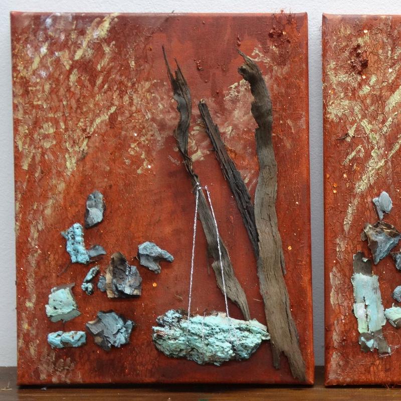 Maak een schilderij met boomschors — foto 4