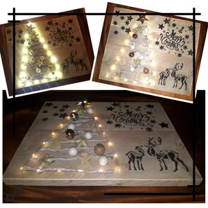 Workshop steigerhoutuen wandbord + kerstboom