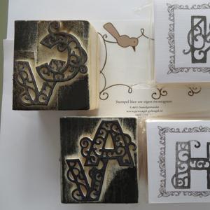 Monogram-stempel-maken-kit diy